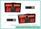 Yellow / Red Volleyball Scoreboard With Team Name Letters Display