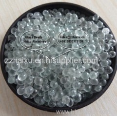 Glass beads for sandblasting road marking and grinding
