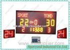 University Electronic Basketball Scoreboard With Digital Shot Cloks Display