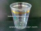 10 oz disposable plastic cup with gold rims