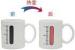 thermometer chage colour/ color changing ceramic mug for sale