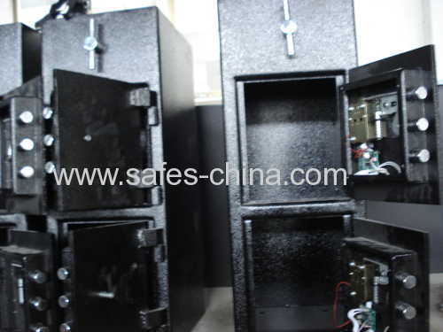 Double door cash deposit equippment with front loading deposit slot