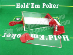 New Technology Red Baccarat Dealing Shoe With Poker Analyzer And Vibrator / Punto Bacon / Blackjack