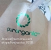 Minrui Supply Custom Round Transparent Labels With Green Foil Stamping Removable Clear Window Sticker