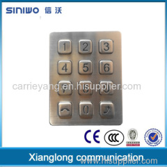 Industrial telephone backlit keypads