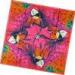 Square / Long Digital Printing Silk Scarves With Hand Rolled Hemming