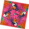 Square / Long Digital Printing Silk Scarves With Hand Rolled Hemming