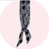 Square Black Skinny Scarf Silk Satin Scarves For Womens 90cmx90cm