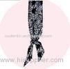 Square Black Skinny Scarf Silk Satin Scarves For Womens 90cmx90cm