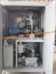 Double-Stage Vacuum Transformer Oil Filtration Machine