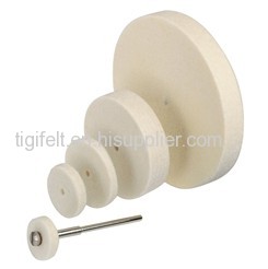 Good quality 4'' wool felt polishing wheels