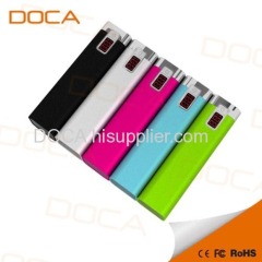 DOCA 2600mAh portable power bank with digital disply