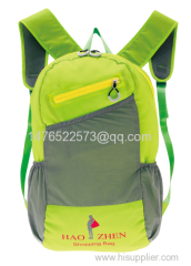 2015 fashion polyester foldable travel backpack