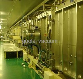 Vertical continuous coating line