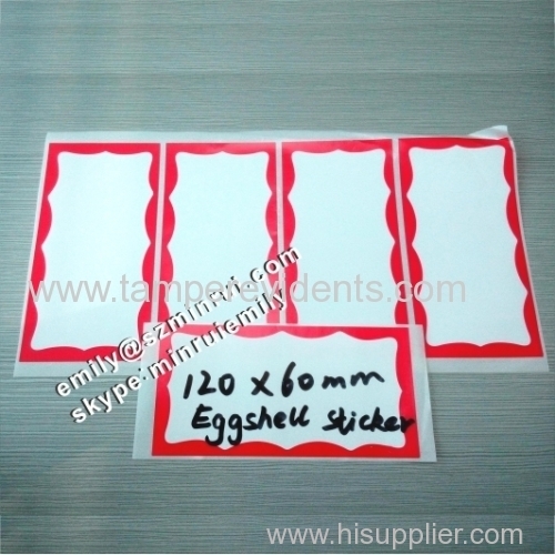 Blank Border Printing Eggshell Graffiti Stickers For Doodles