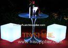 Glowing LED Patio Furniture Illuminated Cubes For Restaurant / Garden / Hotel