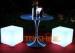 Glowing LED Patio Furniture Illuminated Cubes For Restaurant / Garden / Hotel