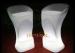 Anti - UV White LED Light Up Furniture For Tea House / Glowing High Table And Stool Set