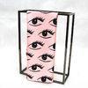 Square Silk Chiffon Eyes Pink Bandana Headband / Neckerchief For Ladies