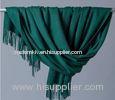 Green Bespoke Static Resistant Luxury Pashmina Shawls For Garment