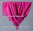 Durable Long Pashmina Silk Shawl Pink Neck Scarves For Women