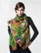 Colorful Oversized 100% Wool Scarf Silk Wool Shawl With Machine Hemming