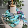 Fashion Bespoke Square Pretty Green Paisley Scarf Womens Silk Scarf