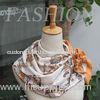 Patterned Square Screen Printing Scarves Modal / Silk Georgette Scarf