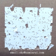 Metallic Destructive Vinyl/warranty sticker paper/breakaway sticker