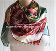 Professional Unique Crepe De Chine / PAJ Digital Printing Silk Scarves For Winter