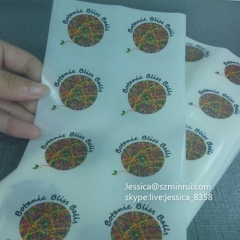 Direct Manufacturer Customized Eco-friendly Clear Plastic Label Stickers Printing Clear Transparent Adhesive Label