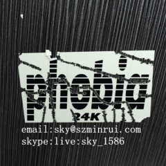 OEM Decoration Non Removable Labels with Destructible Cover Self Adhesive Eggshell Paper Label Stickers Using on Wall