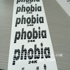 OEM Decoration Non Removable Labels with Destructible Cover Self Adhesive Eggshell Paper Label Stickers Using on Wall