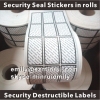 Custom Printed Tamper Evident Seal Stickers for Logistics Use Security Tamper Proof Destructible Stickers For Shipping