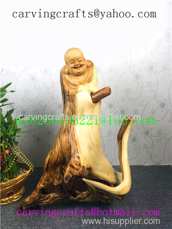 100% Handmade tree root Wood Carving Crafts- cypress-7