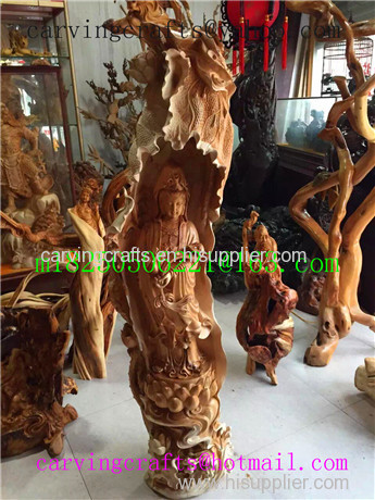Collection Handmade tree root Wood Carving Crafts- cypress-10