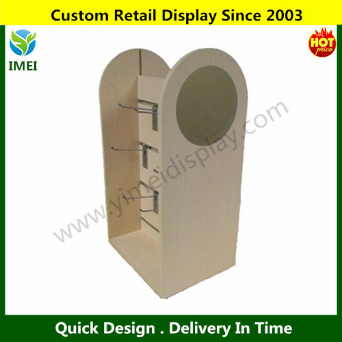 wood cosmetic counter display