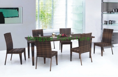 Wicker dining set rattan dining furniture manufacturer