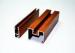 Custom Wood Grain Aluminium Door And Window Profiles Supporting Powder Coating / Polishing