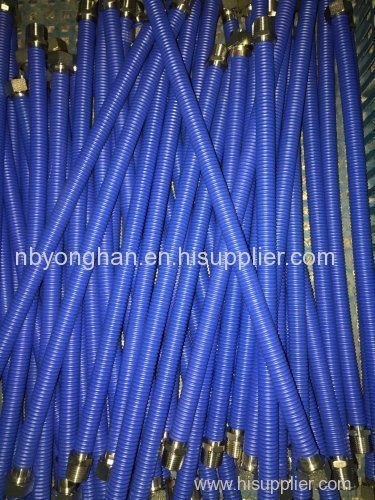 flexible stainlness steel metal fueling gas hose