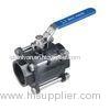 Screwed End Carbon Steel Ball Valve Full Port 3 Piece Ball Valve 1000WOG PN69 1/4 - 4