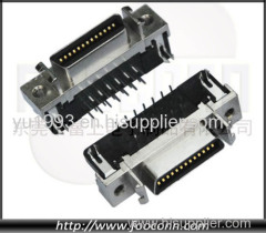 SCSI 26 Pin Female Ribbon Type Connector R/A DIP for PCB