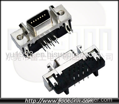 SCSI 14 Pin Female Ribbon Type Connector R/A DIP for PCB