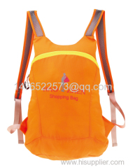 2015 fashion polyester foldable travel backpack