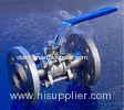 3PC Flange End Flanged Ball Valve DIN PN16 / PN40 with Stainless Steel Material