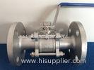3 Piece Stainless Steel Flanged Ball Valve 1000WOG SS304 / SS316 Industrial Valves
