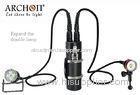 4000 Lumens LED CREE WH46 dive rite canister light with Type III Anodizing