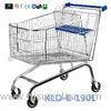 Unfoldable 190 Litre UK Shopping Cart / Metal Shopping Carts For Kids