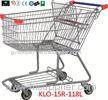 180L Advertisement Metal Grocery Store Shopping Cart With Wheels 1080x640x1075mm