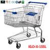 155L Hyper Market / Grocery Shopping Trolley With Transparent Powder Coating